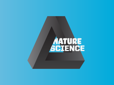 science & nature gradient nature science triangle