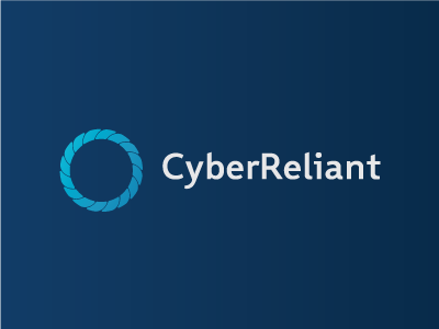 Cyber Reliant cyber focus lab gradient logo rope