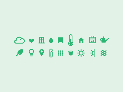 plant care icons