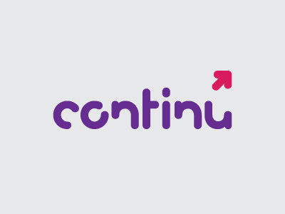 continu arrow brand focus lab logo mark type