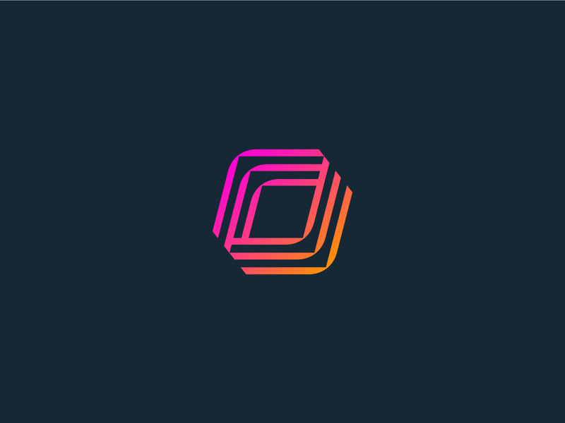 👁🔍 brand branding design eye gradient icon identity lines logo mark