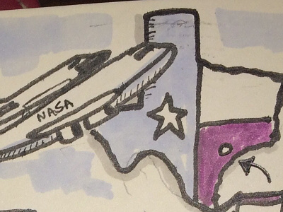 Travel Journal Experiment - Houston diary doodle houston journal sketchnote texas travel usa visual