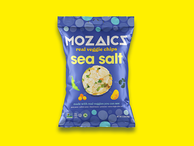Mozaics Chips Sustainable Packaging Redesign branding chips design dtc eco food pack package package design packaging retail snack sustainable