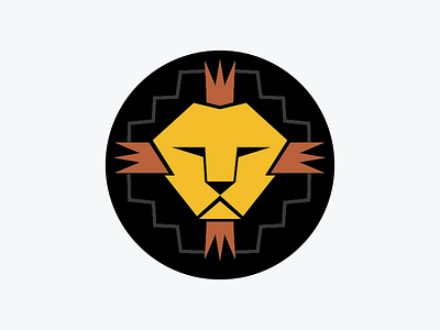 Revised Africa Icon africa circle icon lion mane nonprofit tribal