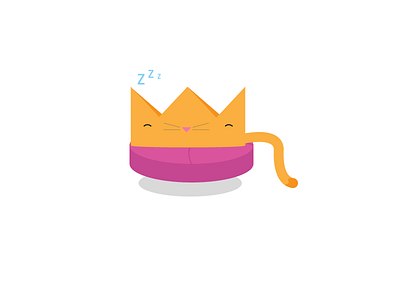 Crown Kitten Sleeps cat crown kitten kitty nap sleep