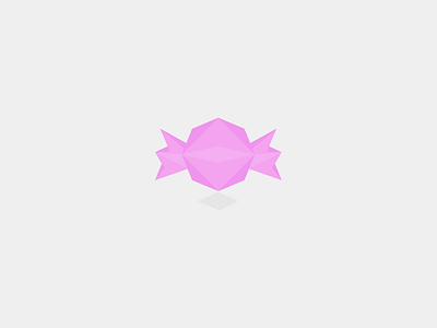 Candy4U candy low poly pink wrapper yum