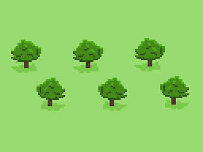 Pixel Trees environment green pixel surroundings tree trees