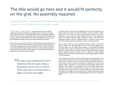 Typography body copy grid layout quotes type type setting typography words