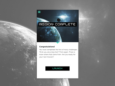 003 Landing Page 003 dailyui landing page launch mission space