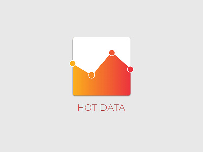 Data App Icon 005 005 app icon daily ui data fire hot hot data trending