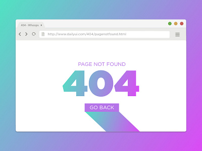 404 Daily UI 008 008 404 browser daily ui missing file page web