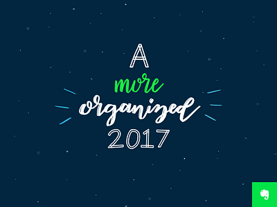 A More Organized 2017 evernote lettering minimalism new years organized resolutions