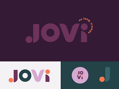 JOVI Brand branding design identity lettering logo vector