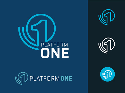 Platform ONE branding design icon identity illustration logo