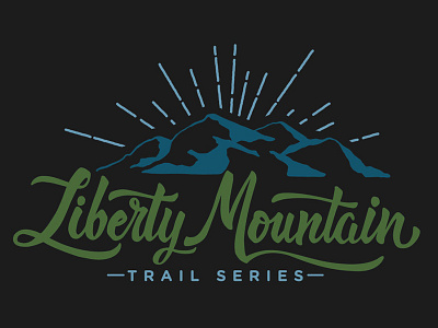 Liberty Mountain Logo brand hand lettering landscape lettering logo mountain rustic type