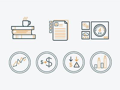 Engineering Line Icons Set books coffee engineering icons line machine mechanical paper statistics vector