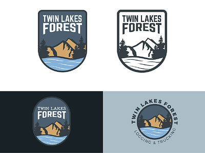 Twin Lakes Logo Option 2 branding identity logo