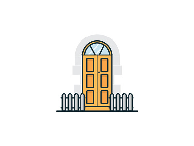 The Doors Of Dublin Series door dublin icon illustration ireland outline vector