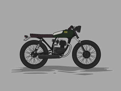 Honda CG125 Titan Cafe Racer caferacer honda illustration motorcycle