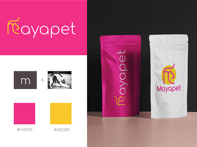 " mayapet " Logo design and visual identity branding graphic design identity design logo typography