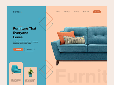 Furndo - Ecommerce Website UI Design for Online Furniture Store