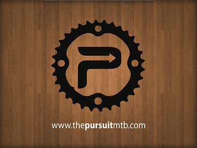 The Pursuit arrows gear illustrator mountain biking sticker wood grain