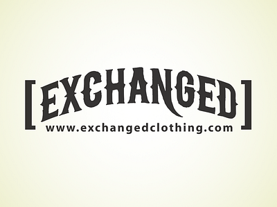 Exchanged Logo clothing font logo western