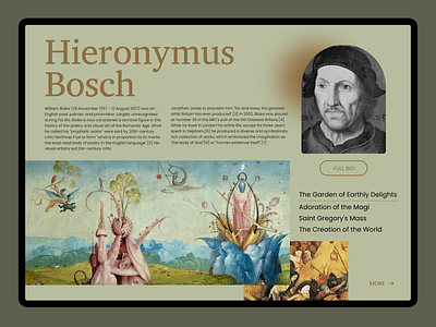 Hieronymus Bosch design ui ux web