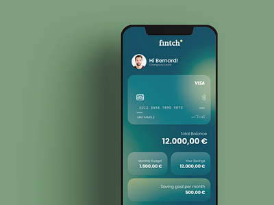 Fintch app design ui ux