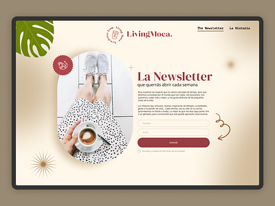 LivingMoca design ui ux web