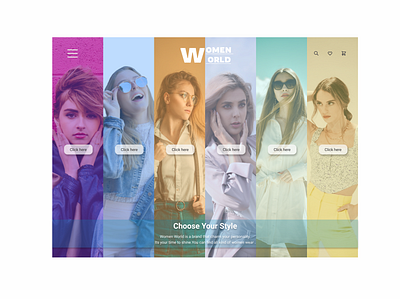 women world fashion landing page design app design fashion site figma graphic design landing page ui
