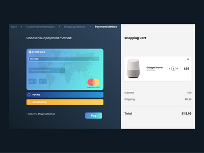 Credit Card Checkout - Daily UI Challenge #002 buying process checkout page checkout process credit card daily 100 daily ui 002 daily ui challange dailyui ecommerce web page design
