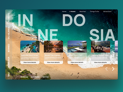 Indonesia Travel bali dailui design hotel indonesia island landing design landing page travel ui ui ux ux designer