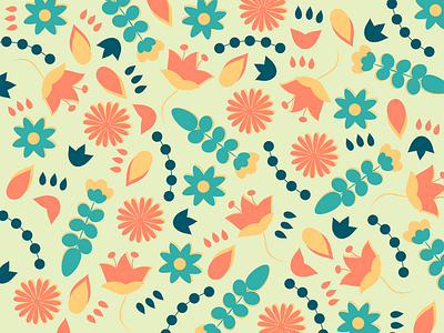 Pattern Play botanical floral illustrations illustrator pattern pattern design