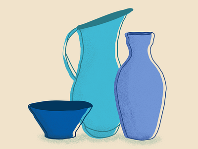 Pottery still life