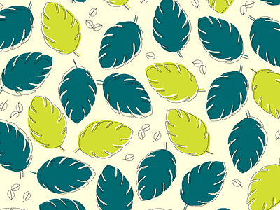 Pattern flat flowers illustrations leaves minimal pattern pattern designer pattern designs plants