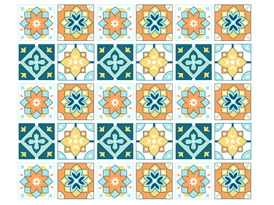 Tile Pattern design flat illustration illustrations illustrator minimal pattern pattern design tiles vector