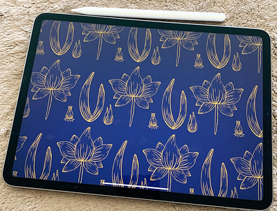 Floral Pattern adobe adobe fresco botanical design flat floral flowers illustration illustrations minimal pattern pattern design vector