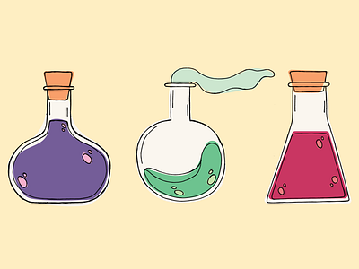 Potion Bottles adobe creative design illustration illustrator vector
