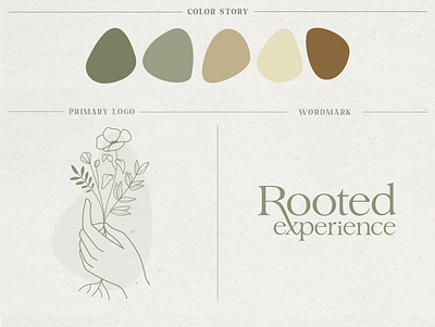 Rooted Experience: Brand Design branding graphic design logo typography