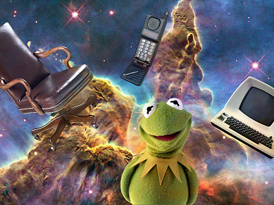 Kermit's at his office