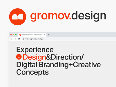 gromov.design app branding design direction interface personal portfolio portfolio page portfolio website typography ui ux visual web