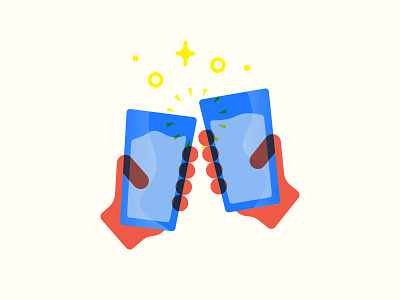 Cheers! beer celebrate cheers craft design icon illustration vector
