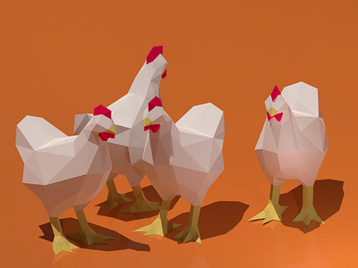 chicken low poly 3d bajo chicken low poly design graphic design pollo