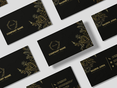 luxary minimalist business card
