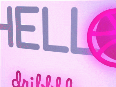 Hello Dribbble! 3d debut motion motiondesign