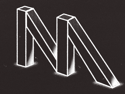 "M" is for Motion animation design lettering motion noma shape typo