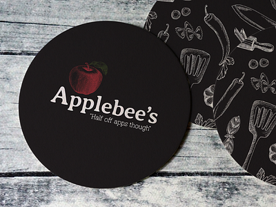 Applebee's Rebrand applebees bar bar logo branding chilis coaster fictional rebrand rebrand restaurant restaurant branding restaurant logo tgi fridays