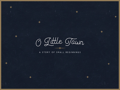 "O Little Town" Christmas Wordmark
