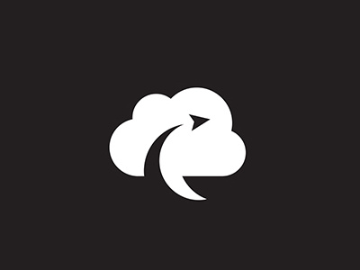 Logo Concept bubble chat cloud flat logo motion movement plane talk